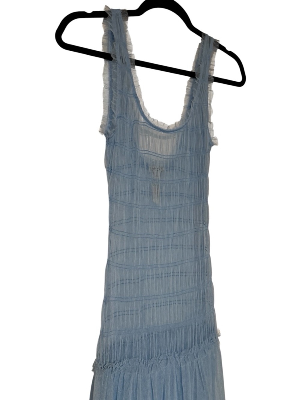 NWOT Free People Intimately Light Blue Smock About It Slip Maxi Dress - Picture 5 of 12